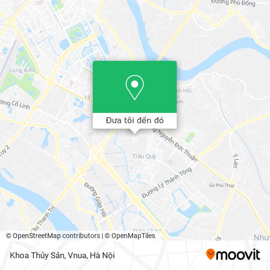 Bản đồ Khoa Thủy Sản, Vnua