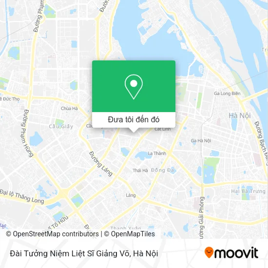 Bản đồ Đài Tưởng Niệm Liệt Sĩ Giảng Võ