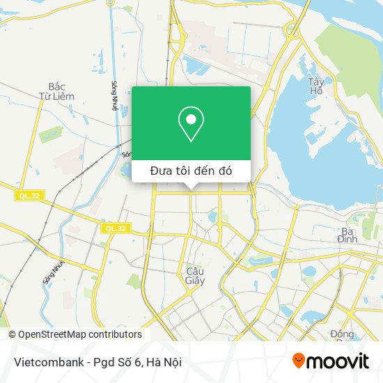 Bản đồ Vietcombank - Pgd Số 6