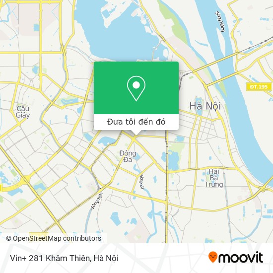 Bản đồ Vin+ 281 Khâm Thiên