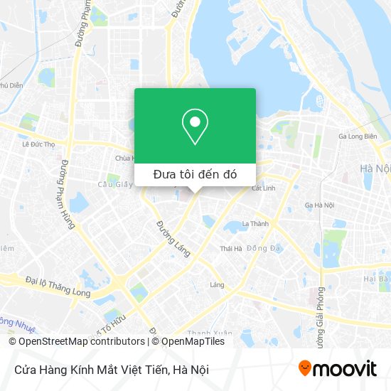 Bản đồ Cửa Hàng Kính Mắt Việt Tiến