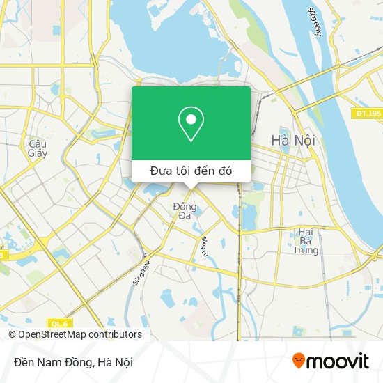 Bản đồ Đền Nam Đồng