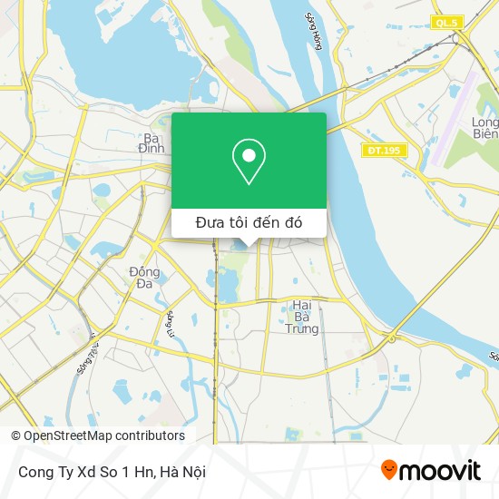 Bản đồ Cong Ty Xd So 1 Hn
