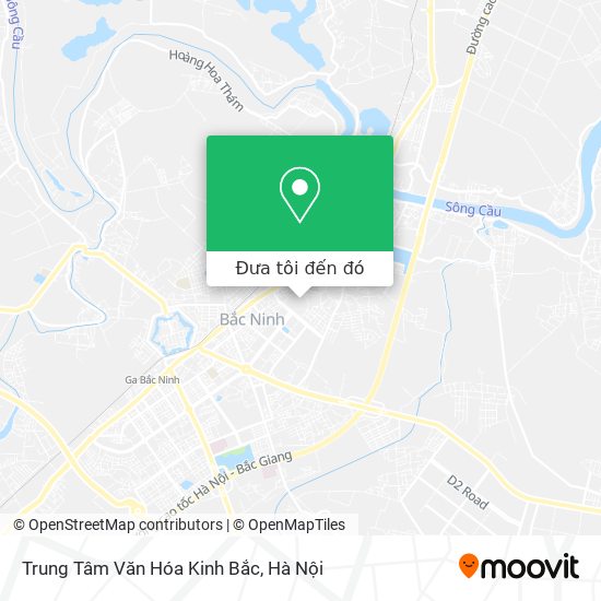 Bản đồ Trung Tâm Văn Hóa Kinh Bắc