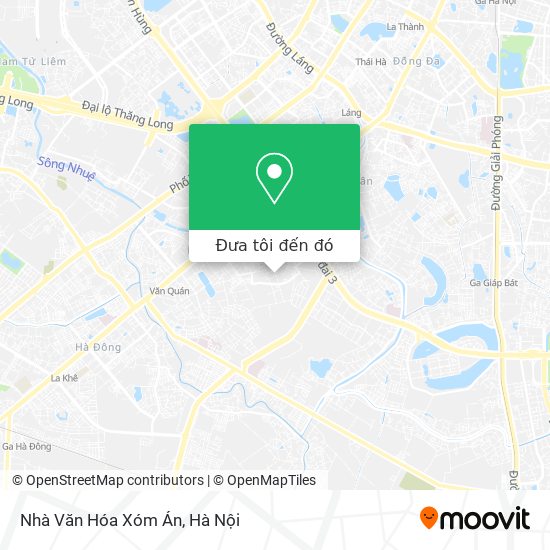 Bản đồ Nhà Văn Hóa Xóm Án
