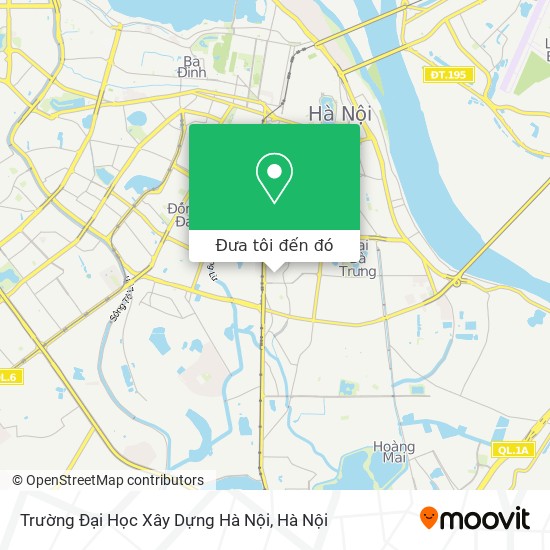 Bản đồ Trường Đại Học Xây Dựng Hà Nội