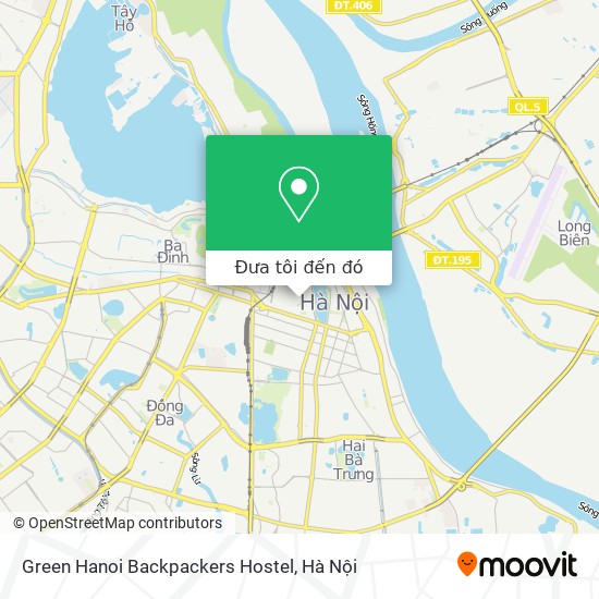 Bản đồ Green Hanoi Backpackers Hostel