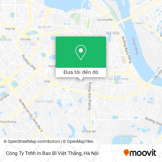 Bản đồ Công Ty Tnhh In Bao Bì Việt Thắng