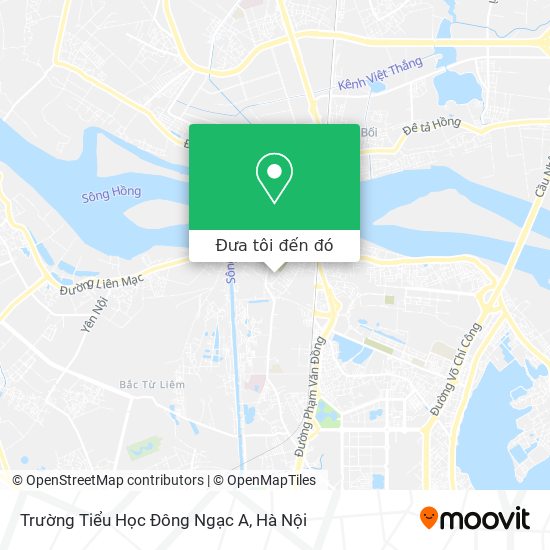 Bản đồ Trường Tiểu Học Đông Ngạc A