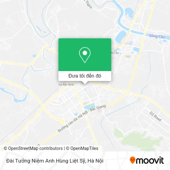 Bản đồ Đài Tưởng Niệm Anh Hùng Liệt Sỹ