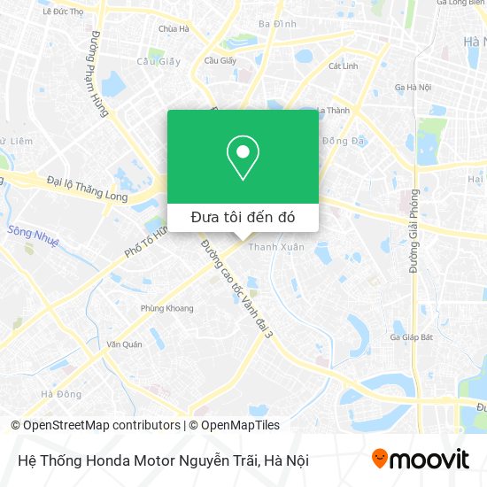 Bản đồ Hệ Thống Honda Motor Nguyễn Trãi