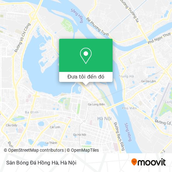 Bản đồ Sân Bóng Đá Hồng Hà