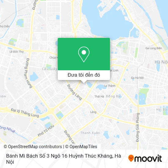Bản đồ Bánh Mì Bách Số 3 Ngõ 16 Huỳnh Thúc Kháng