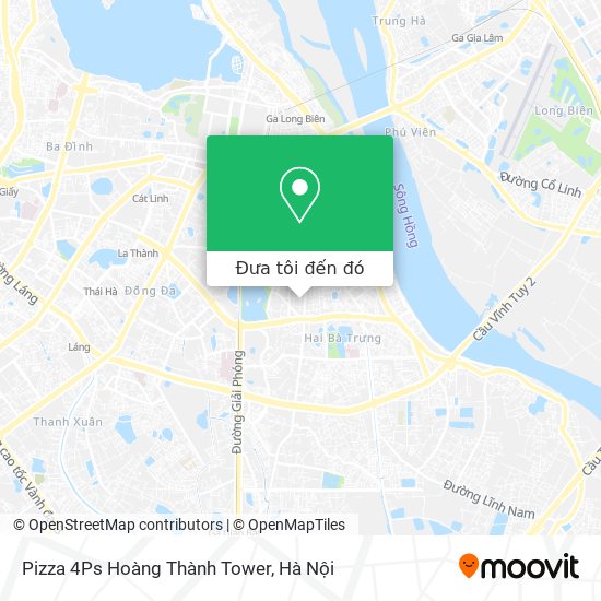 Bản đồ Pizza 4Ps Hoàng Thành Tower