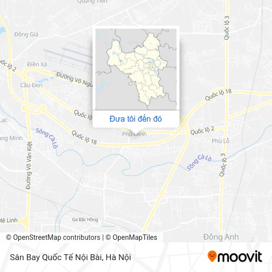Bản đồ Sân Bay Quốc Tế Nội Bài