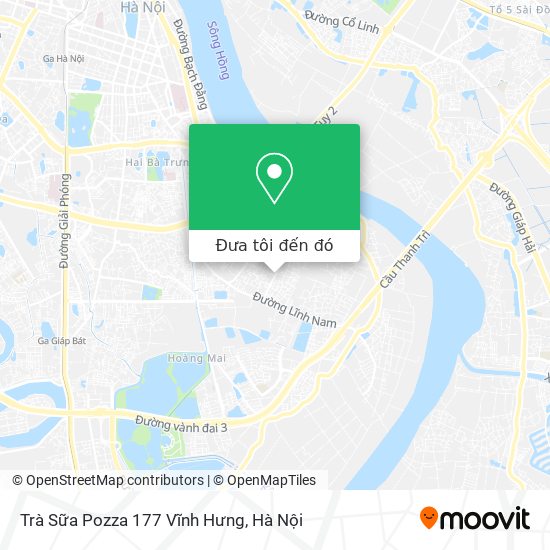 Bản đồ Trà Sữa Pozza 177 Vĩnh Hưng