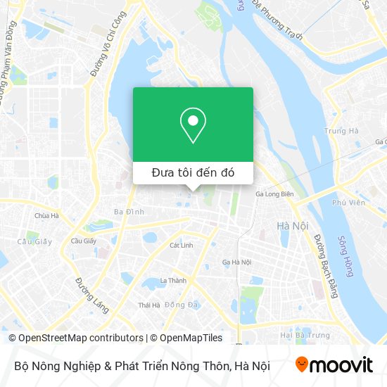 Bản đồ Bộ Nông Nghiệp & Phát Triển Nông Thôn