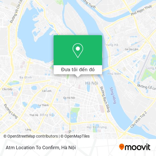 Bản đồ Atm Location To Confirm