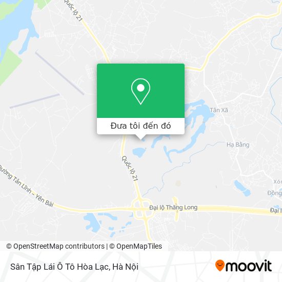 Bản đồ Sân Tập Lái Ô Tô Hòa Lạc
