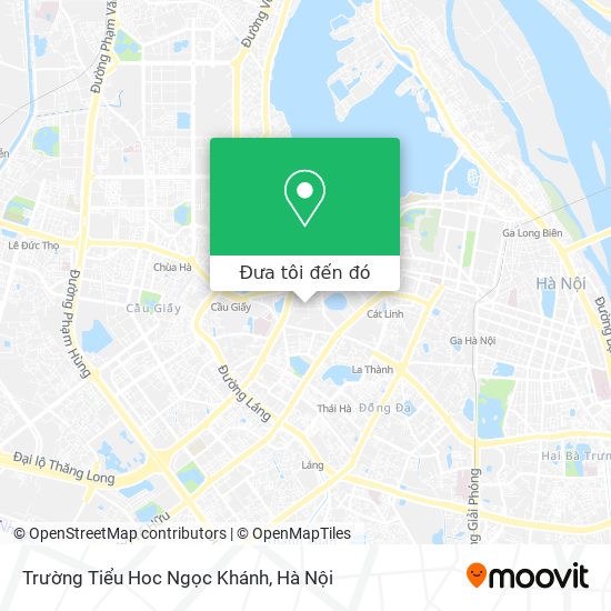 Bản đồ Trường Tiểu Hoc Ngọc Khánh