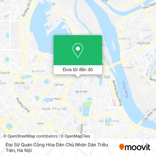 Bản đồ Đại Sứ Quán Cộng Hòa Dân Chủ Nhân Dân Triều Tiên
