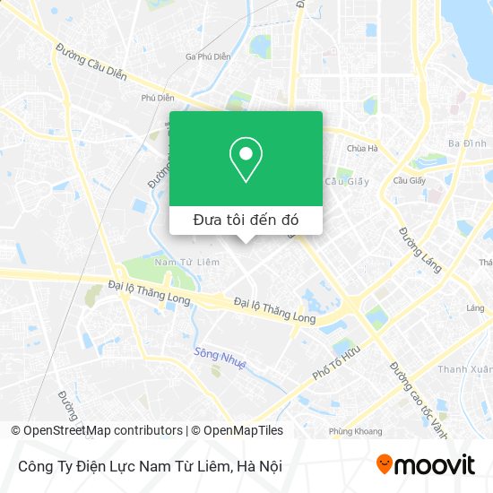 Bản đồ Công Ty Điện Lực Nam Từ Liêm