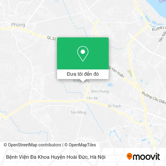 Bản đồ Bệnh Viện Đa Khoa Huyện Hoài Đức
