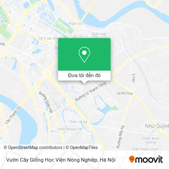 Bản đồ Vườn Cây Giống Học Viện Nông Nghiệp