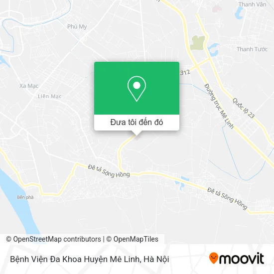 Bản đồ Bệnh Viện Đa Khoa Huyện Mê Linh