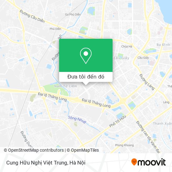 Bản đồ Cung Hữu Nghị Việt Trung