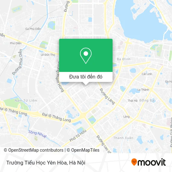 Bản đồ Trường Tiểu Học Yên Hòa