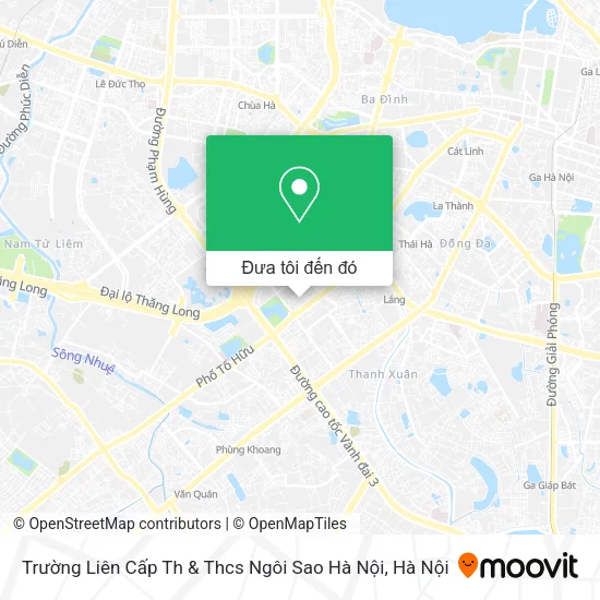Bản đồ Trường Liên Cấp Th & Thcs Ngôi Sao Hà Nội