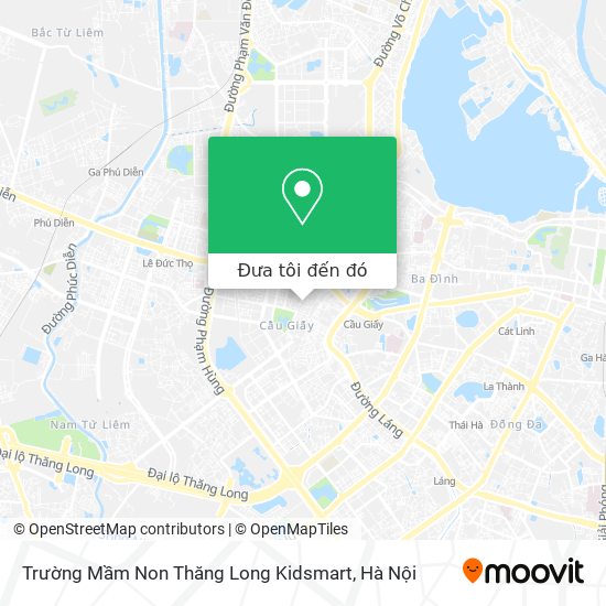 Bản đồ Trường Mầm Non Thăng Long Kidsmart