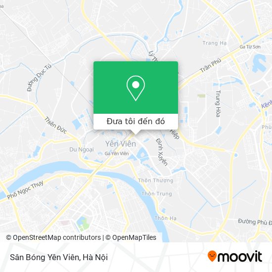 Bản đồ Sân Bóng Yên Viên