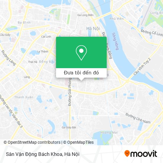 Bản đồ Sân Vận Động Bách Khoa