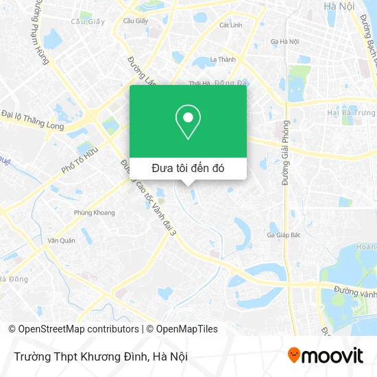 Bản đồ Trường Thpt Khương Đình