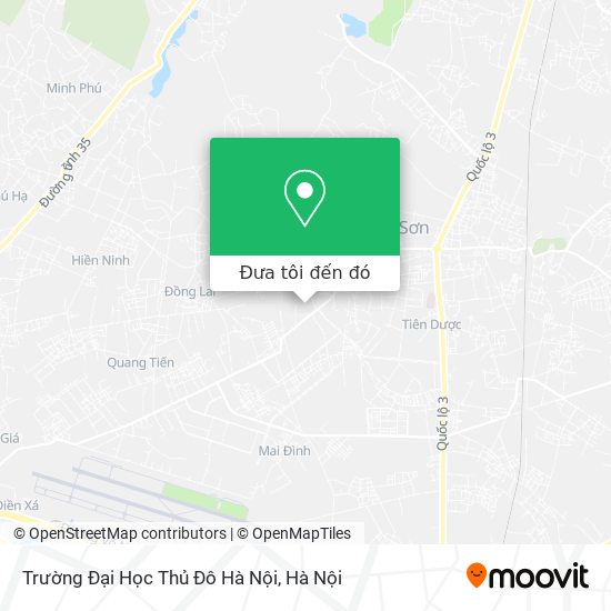 Bản đồ Trường Đại Học Thủ Đô Hà Nội