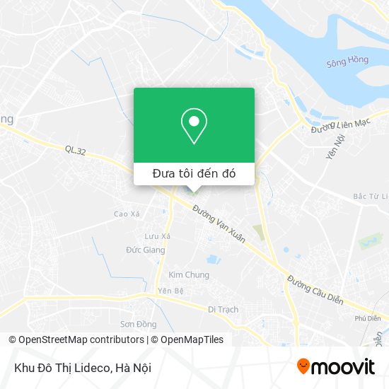 Bản đồ Khu Đô Thị Lideco
