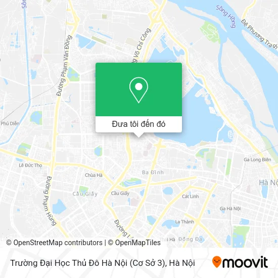 Bản đồ Trường Đại Học Thủ Đô Hà Nội (Cơ Sở 3)
