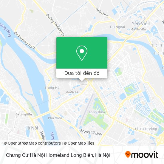 Bản đồ Chưng Cư Hà Nội Homeland Long Biên