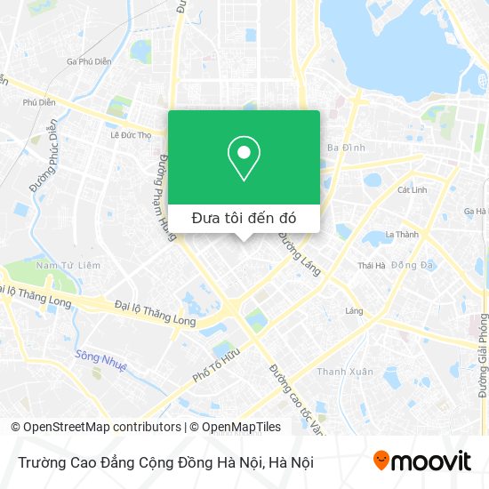 Bản đồ Trường Cao Đẳng Cộng Đồng Hà Nội