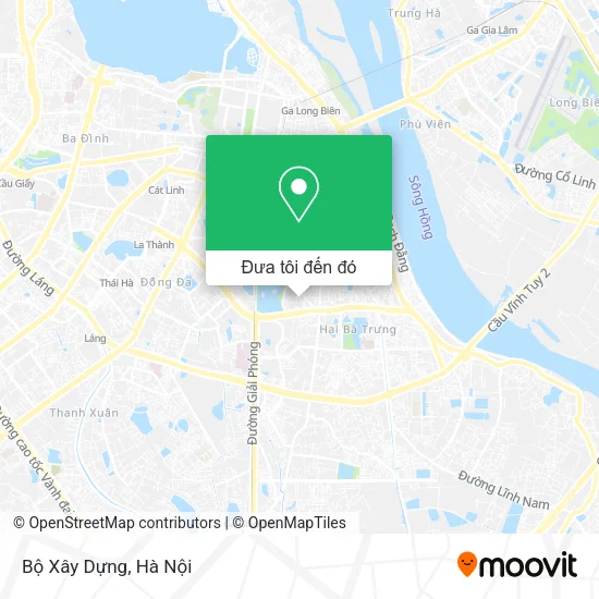 Bản đồ Bộ Xây Dựng