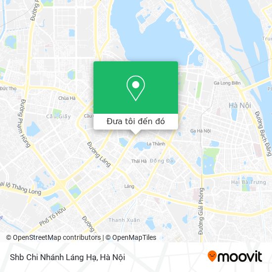 Bản đồ Shb Chi Nhánh Láng Hạ