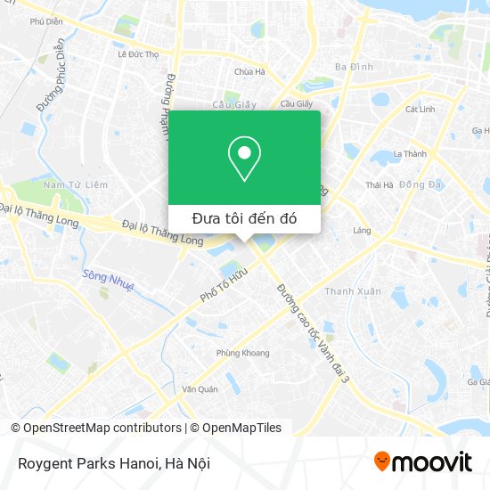 Bản đồ Roygent Parks Hanoi