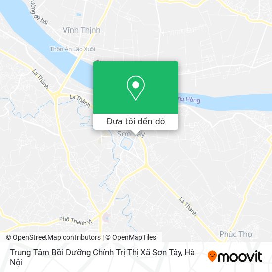 Bản đồ Trung Tâm Bồi Dưỡng Chính Trị Thị Xã Sơn Tây