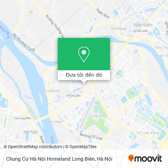 Bản đồ Chung Cư Hà Nội Homeland Long Biên