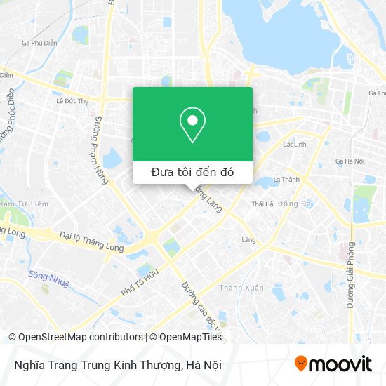 Bản đồ Nghĩa Trang Trung Kính Thượng