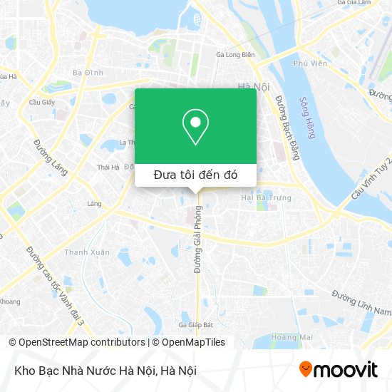 Bản đồ Kho Bạc Nhà Nước Hà Nội