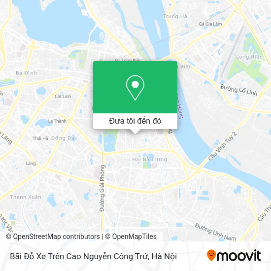 Bản đồ Bãi Đỗ Xe Trên Cao Nguyễn Công Trứ