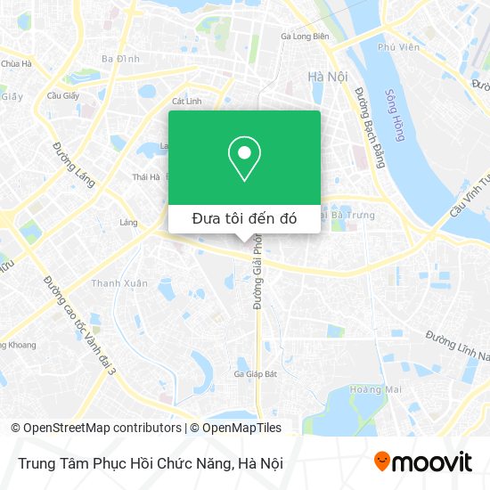 Bản đồ Trung Tâm Phục Hồi Chức Năng
